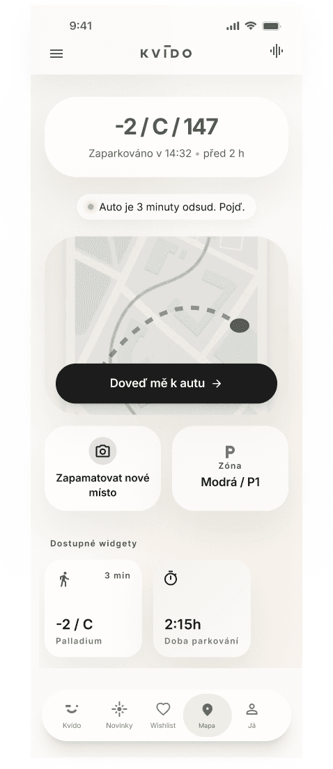 Kde mám auto?